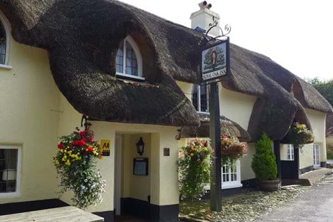 The dog-friendly Royal Oak pub, about 5 mins walk from the cottage